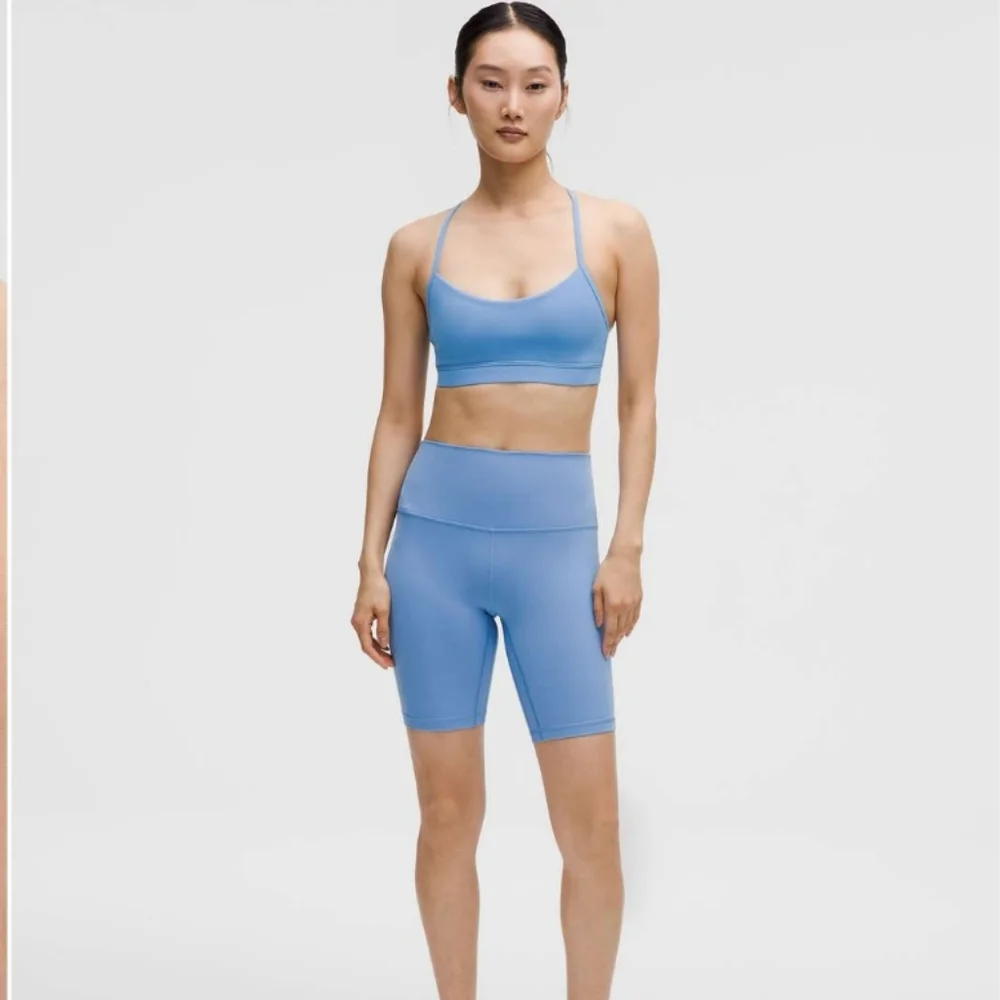 Lululemon Flow Y Bra Nulu Light Support, A–C Cups - Pool Party Size 8 - Picture 3 of 11